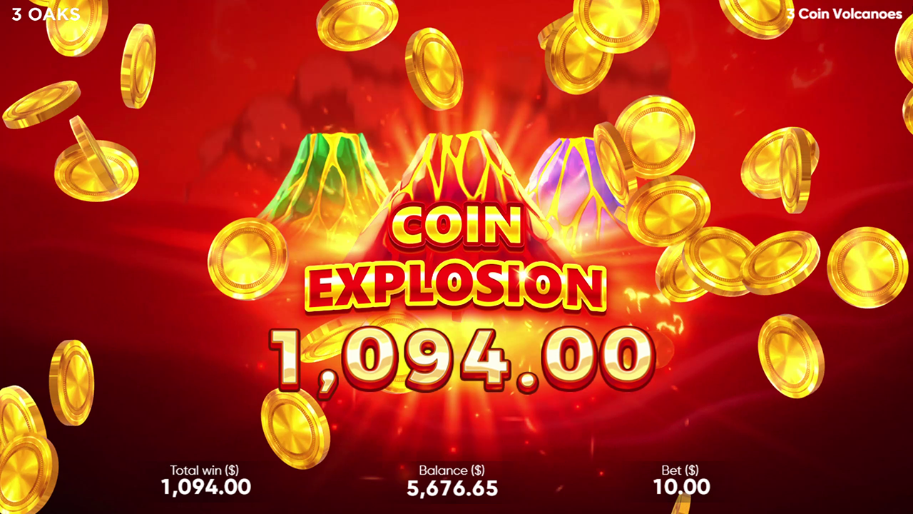 Coin Volcano Slot Machine by 3 Oaks, Play Online Free in Demo Mode